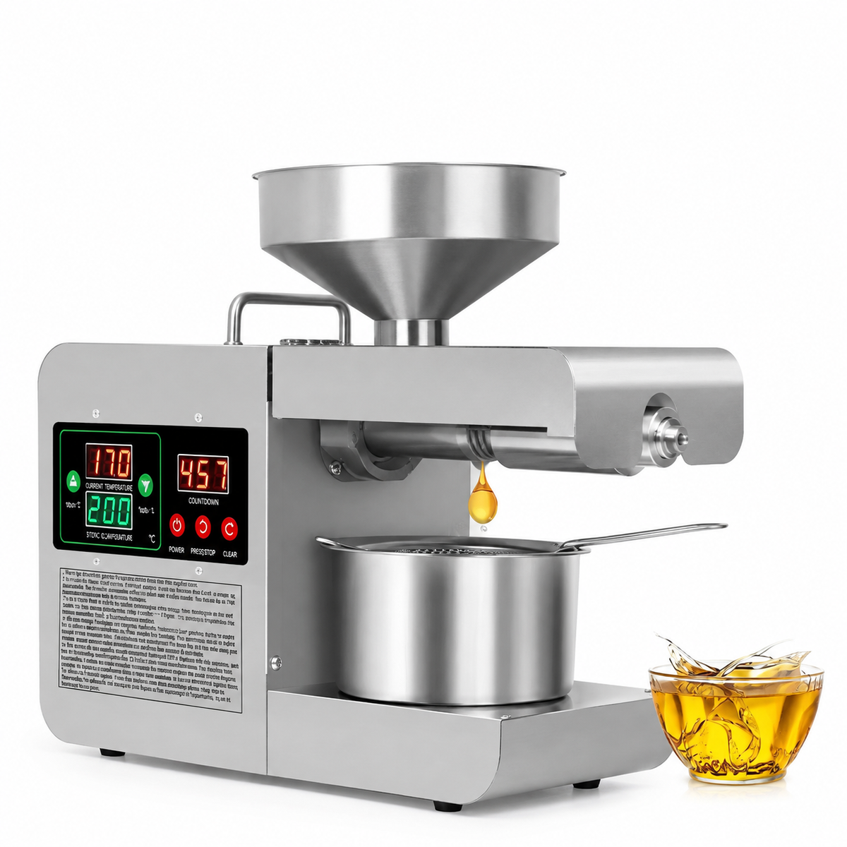 OPERATEK OILPRO 820  Prensa Extractora de Aceites en Frío y Caliente | 820 W