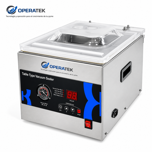 Selladora al Vacío Industrial OPK-V260 | Cámara de Vacío en Acero Inoxidable