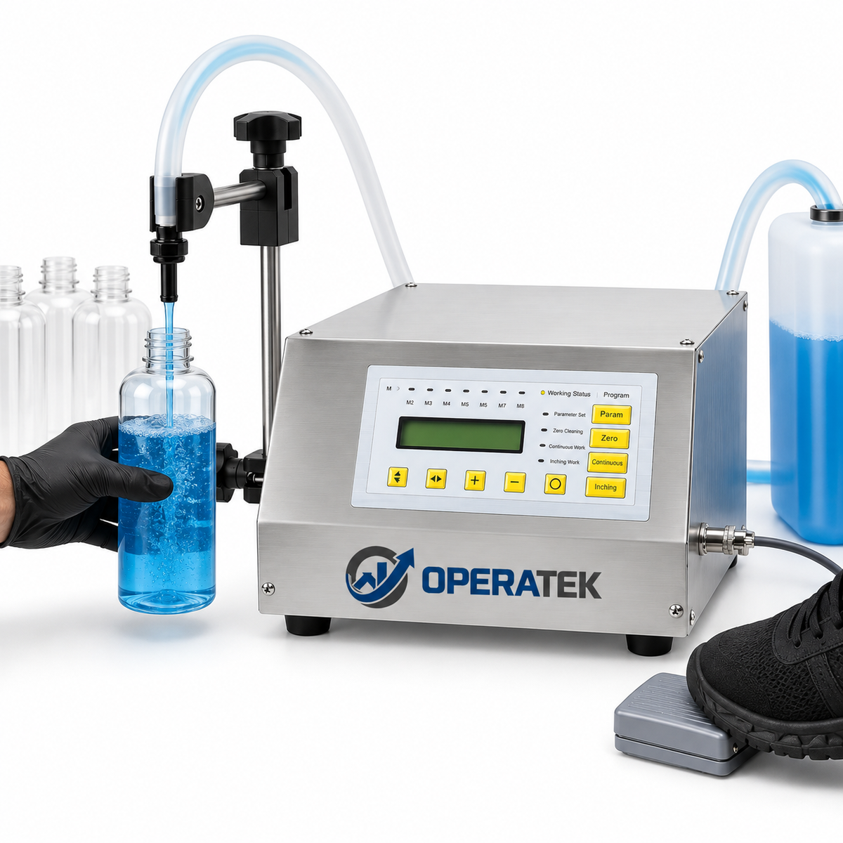 Envasadora Semiautomática para Líquidos OPERATEK OPK-3500
