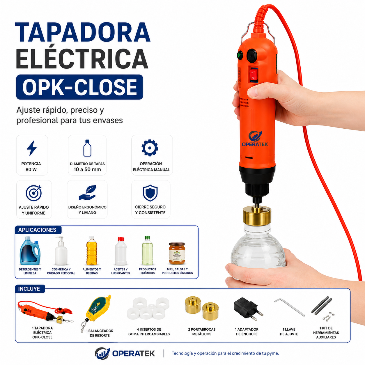 Tapadora Eléctrica OPK-CLOSE