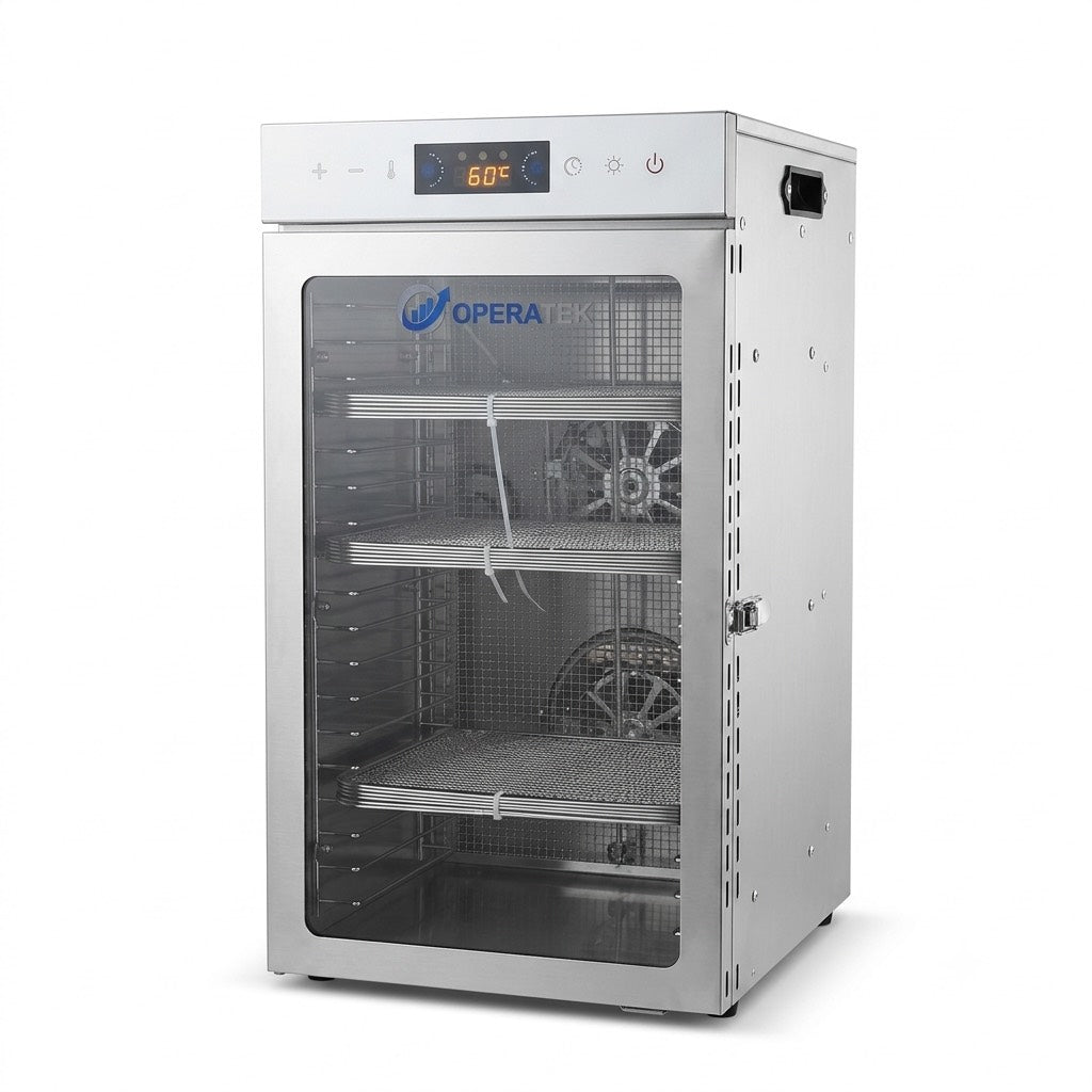 OPERATEK DRYPRO 18 Deshidratador Industrial de Alimentos de Acero Inoxidable | 18 Bandejas