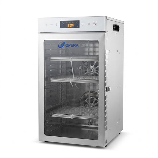OPERATEK DRYPRO 18 Deshidratador Industrial de Alimentos de Acero Inoxidable | 18 Bandejas