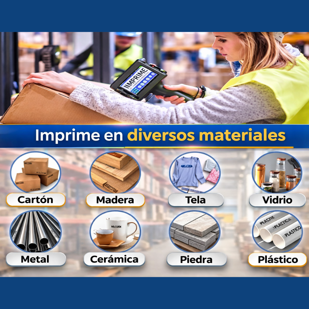 Impresora Industrial Portátil de Inyección de Tinta – Marcaje y Codificación