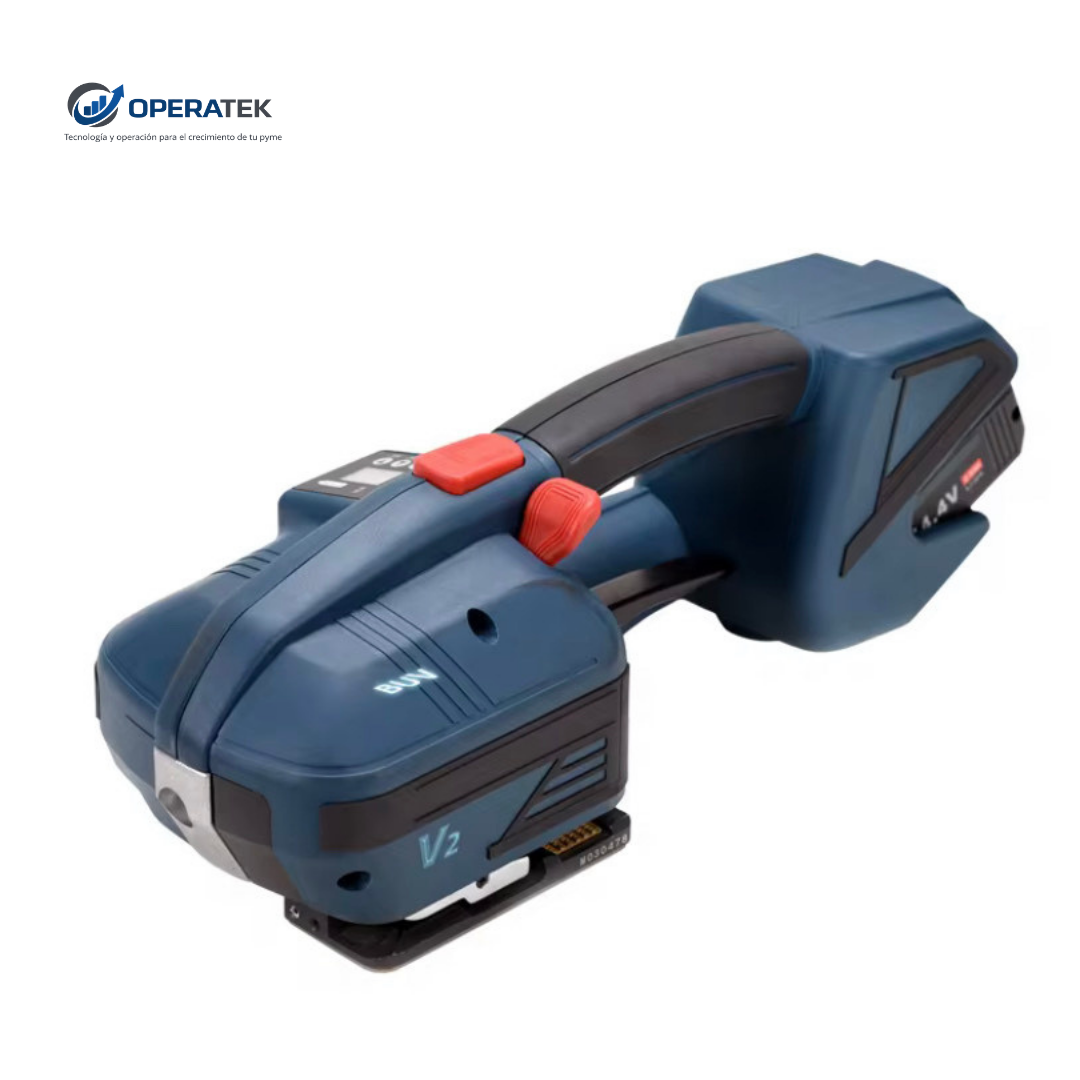 OPERATEK TITAN V2 | Enzunchadora Automática Inalámbrica para Fleje PP y PET | 3.200 N de Tensión