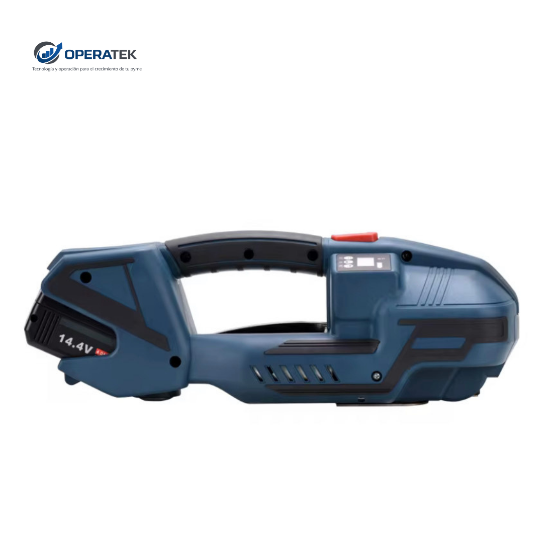 OPERATEK TITAN V2 | Enzunchadora Automática Inalámbrica para Fleje PP y PET | 3.200 N de Tensión